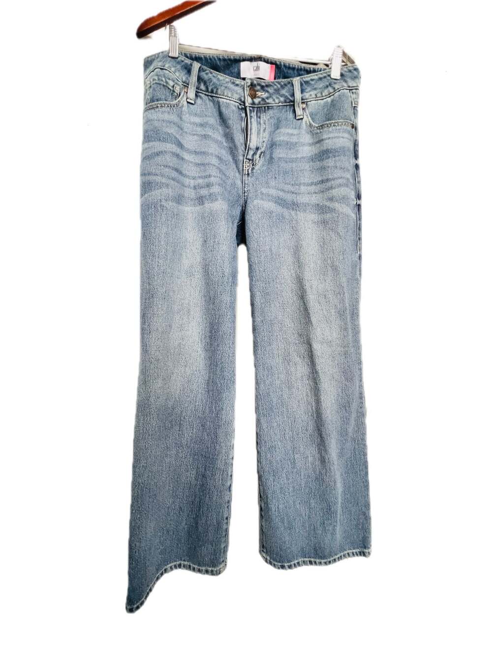 CAbi Light Wash Wide Leg Jeans